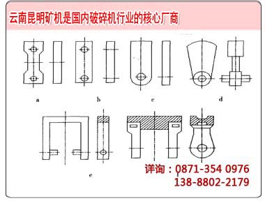 幾種常見的碎石機錘頭設計方案